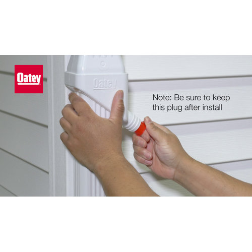 Oatey Mystic Weather Resistant Plastic Rainwater Diverter and Hose with